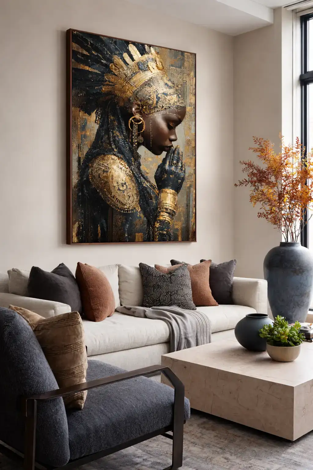 Sands of Silence — Living Room, Dubai Villa